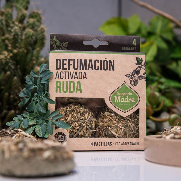 Pastilla Defumacion Activada Ruda x4, Sagrada Madre