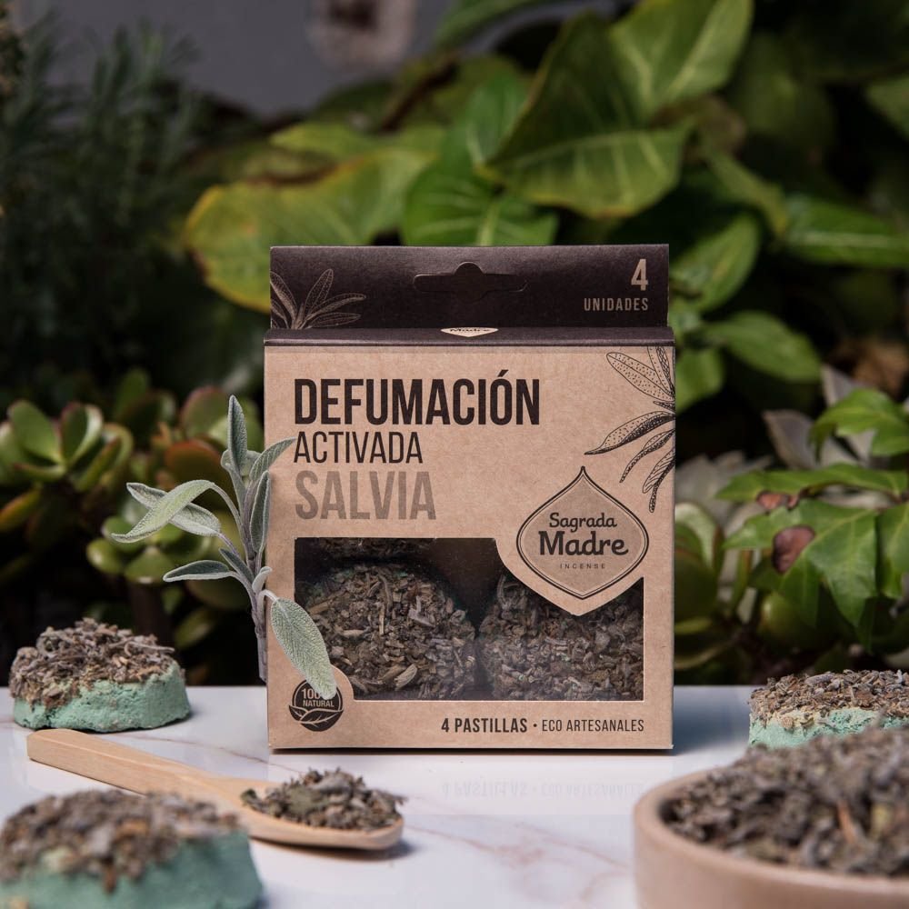 Pastilla Defumacion Activada Salvia x4, Sagrada Madre