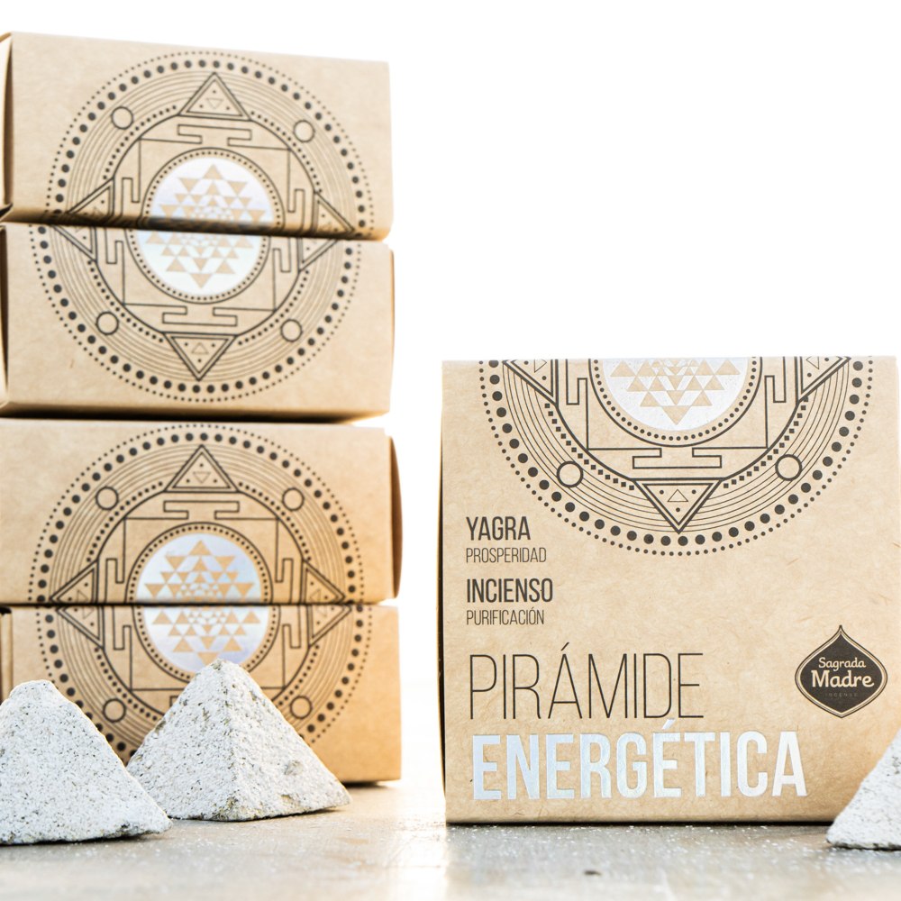 Piramide Energetica de Yagra y Olibano x4, Sagrada Madre